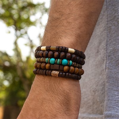 Bracelet perle homme 