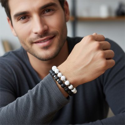 Bracelet perle homme 