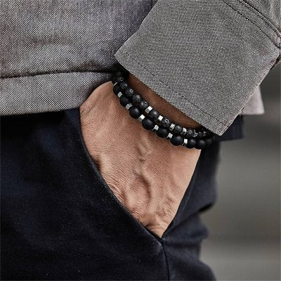 Bracelet perle homme 