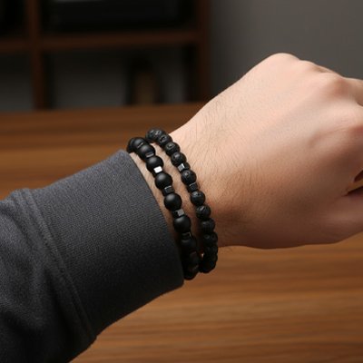 Bracelet perle homme 