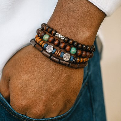 Bracelet perle homme 