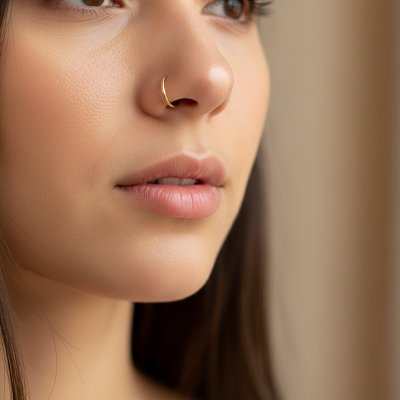 Faux piercing nez 