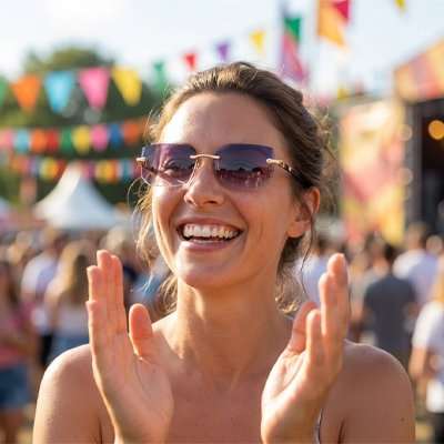 Lunette de soleil femme élégante avec protection UV et monture fine légère