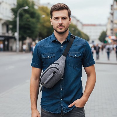 Sacoche banane homme​ 